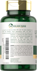 Label on Carlyle bottle highlights non-GMO and gluten-free attributes.