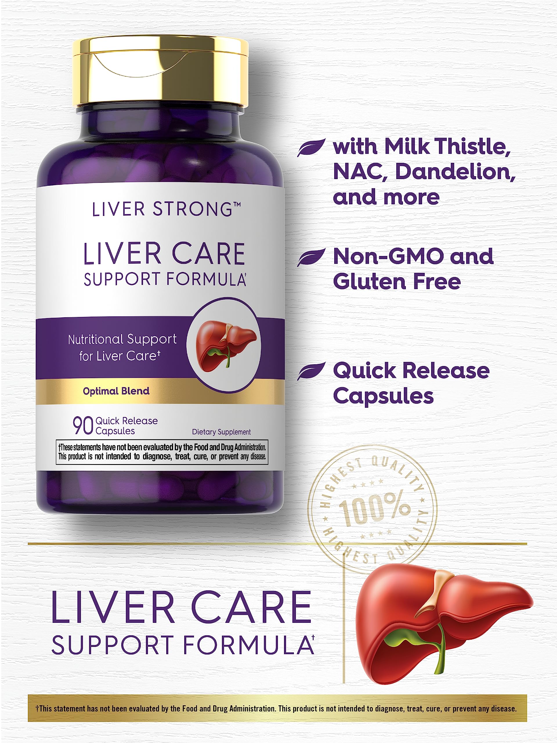 Carlyle Liver Support box packaging with brand labeling and product details