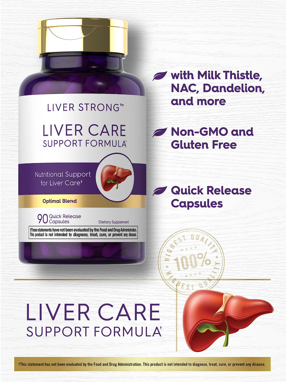 Carlyle Liver Support box packaging with brand labeling and product details