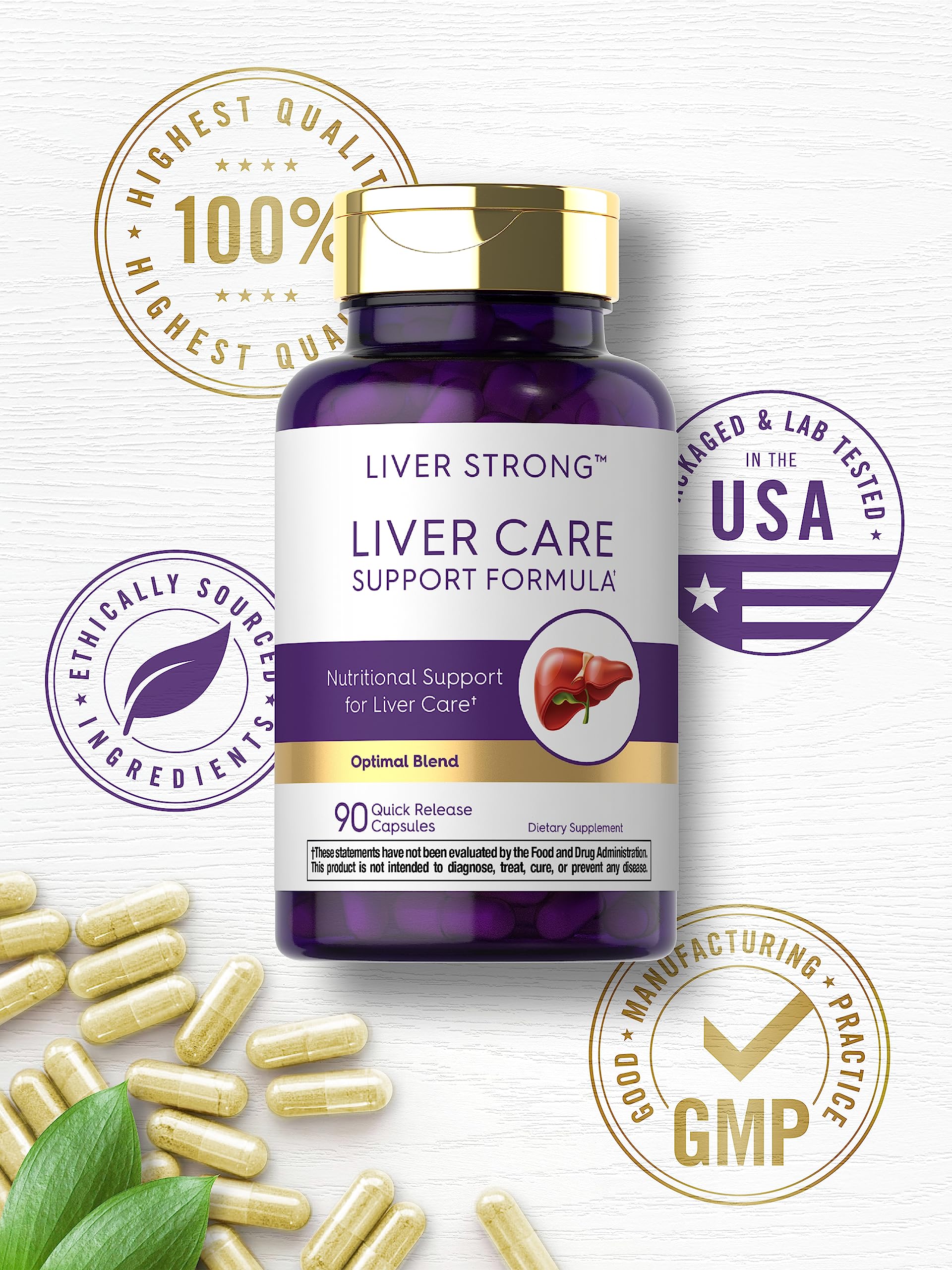 Carlyle Liver Support ingredients board featuring dandelion root