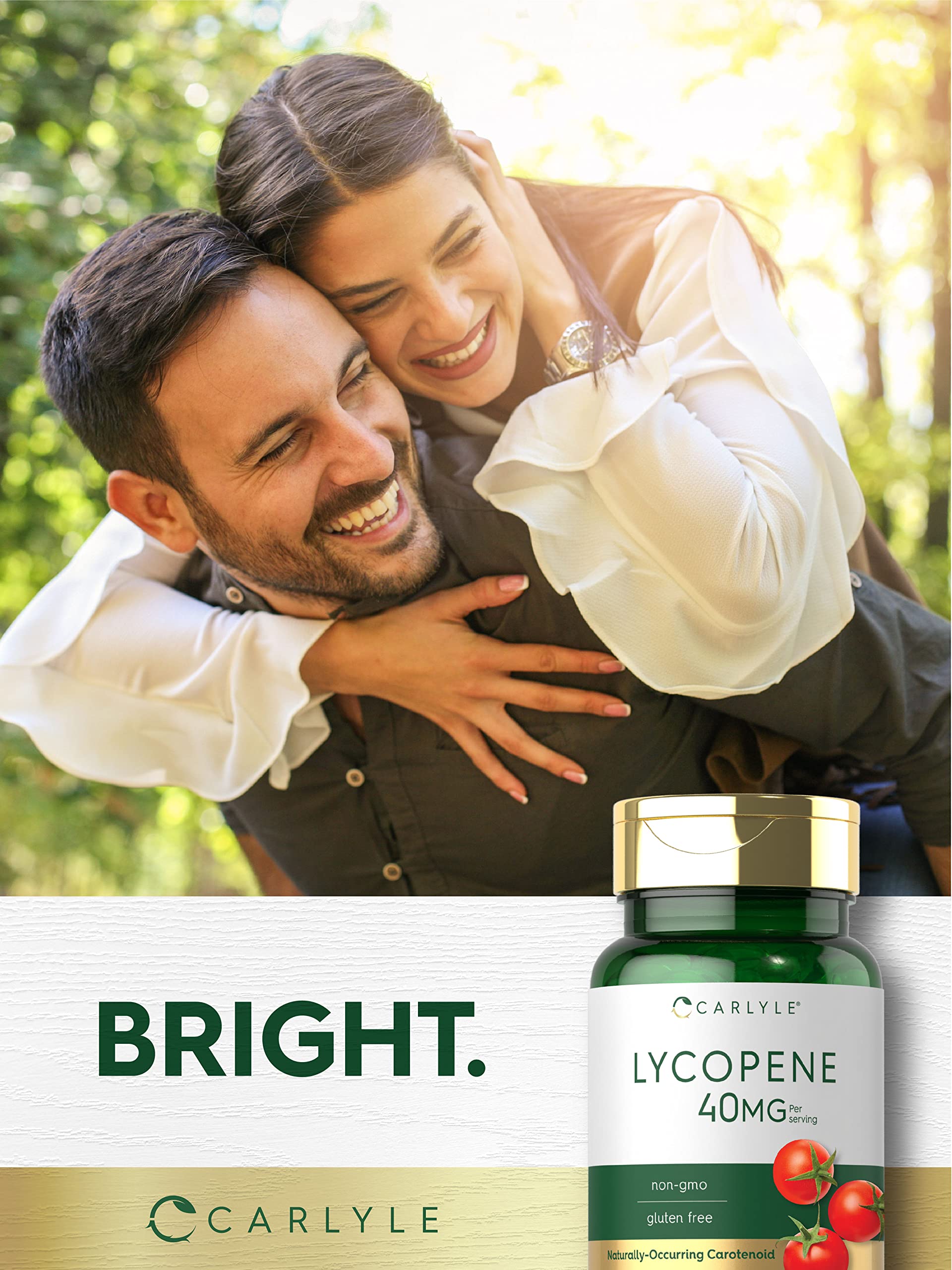 Carlyle Lycopene gluten-free seal indicating dietary compatibility