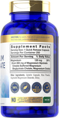 Carlyle Magnesio Bisglicinato 665 mg, cápsulas, absorción óptima para bienestar diario.