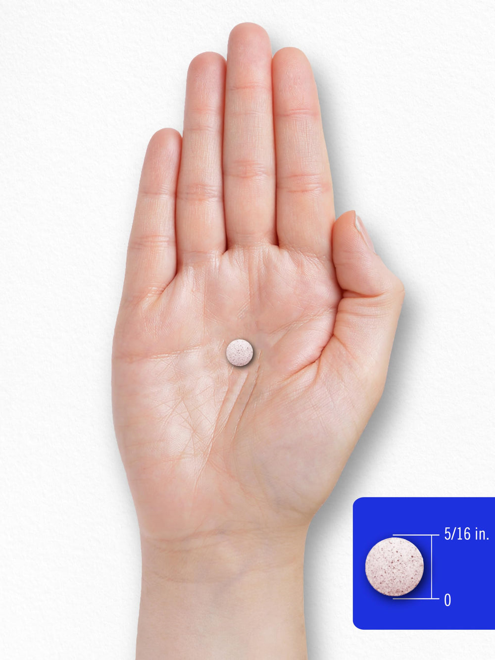 Person takes Carlyle B12 tablet as part of daily routine.