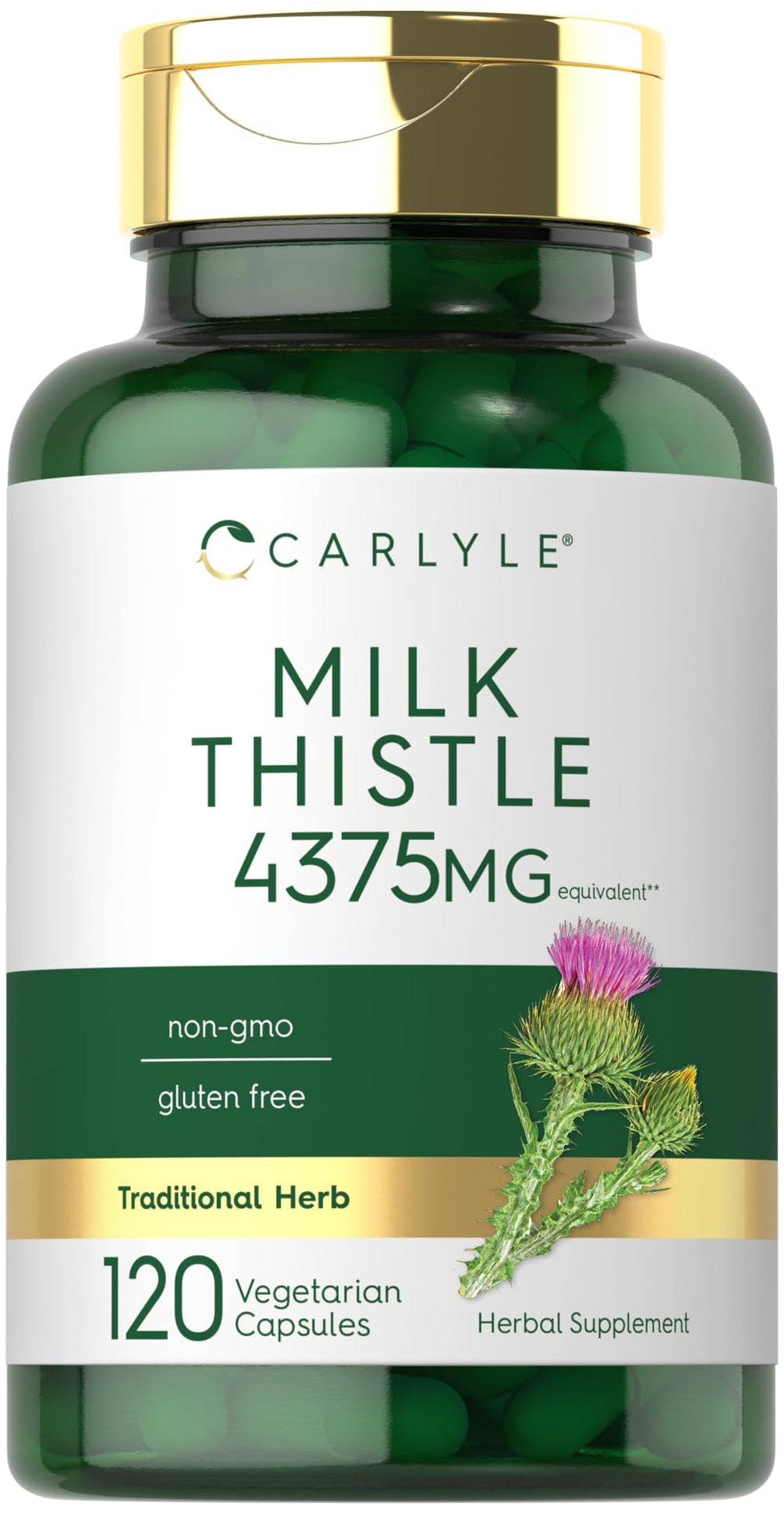 Carlyle Milk Thistle bottle front for daily wellness support