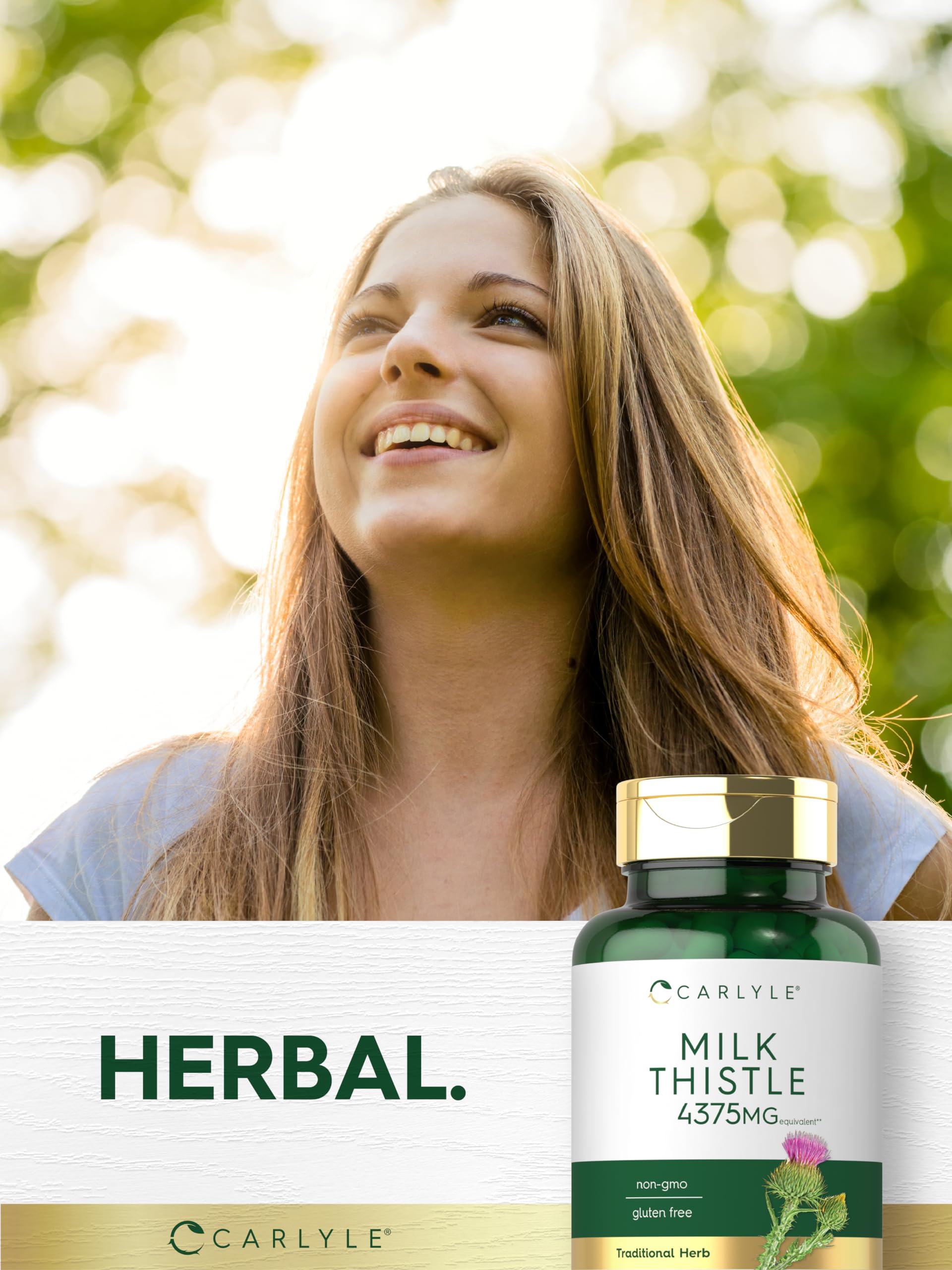 Carlyle Milk Thistle vegetarian-capsules emphasize plant-based capsules