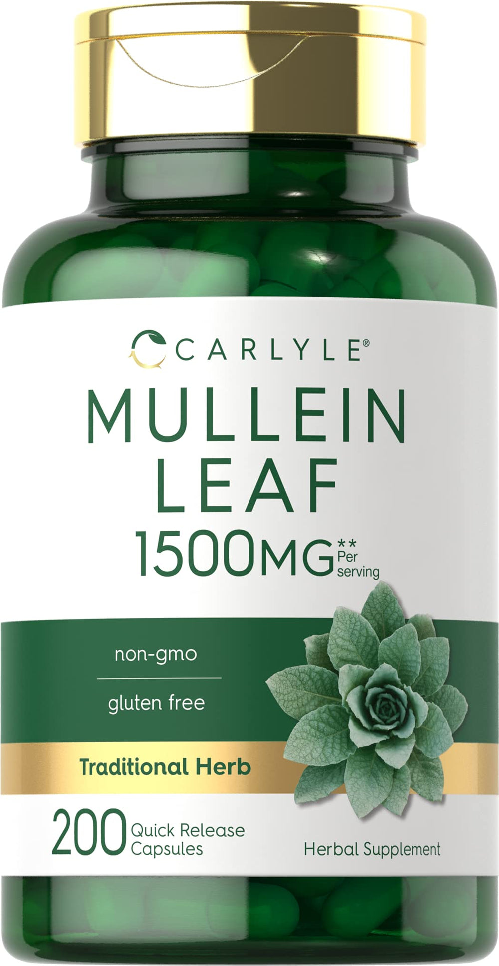 Carlyle Mullein Leaf Extract bottle front for everyday wellness