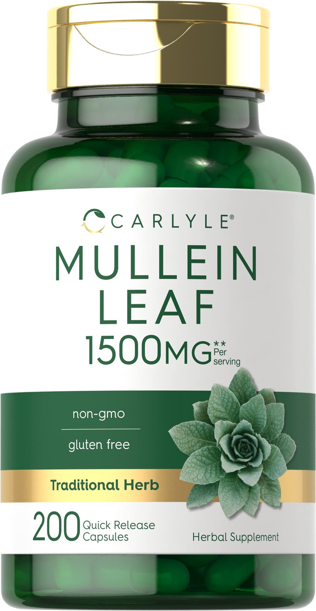 Carlyle Mullein Leaf Extract bottle front for everyday wellness