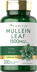 Carlyle Mullein Leaf Extract bottle front for everyday wellness