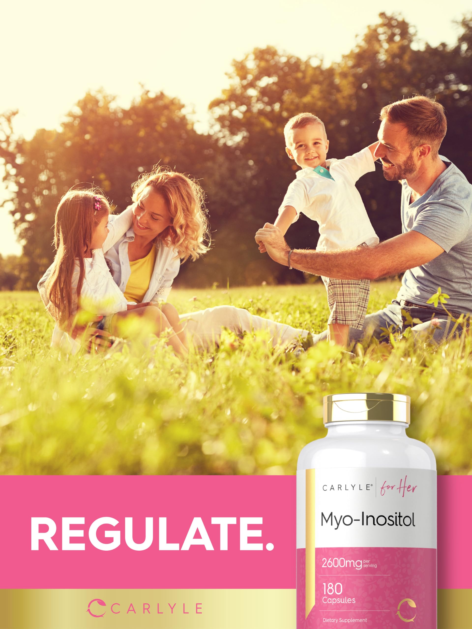 Lab-tested Carlyle Myo-Inositol 2600mg for trusted quality.