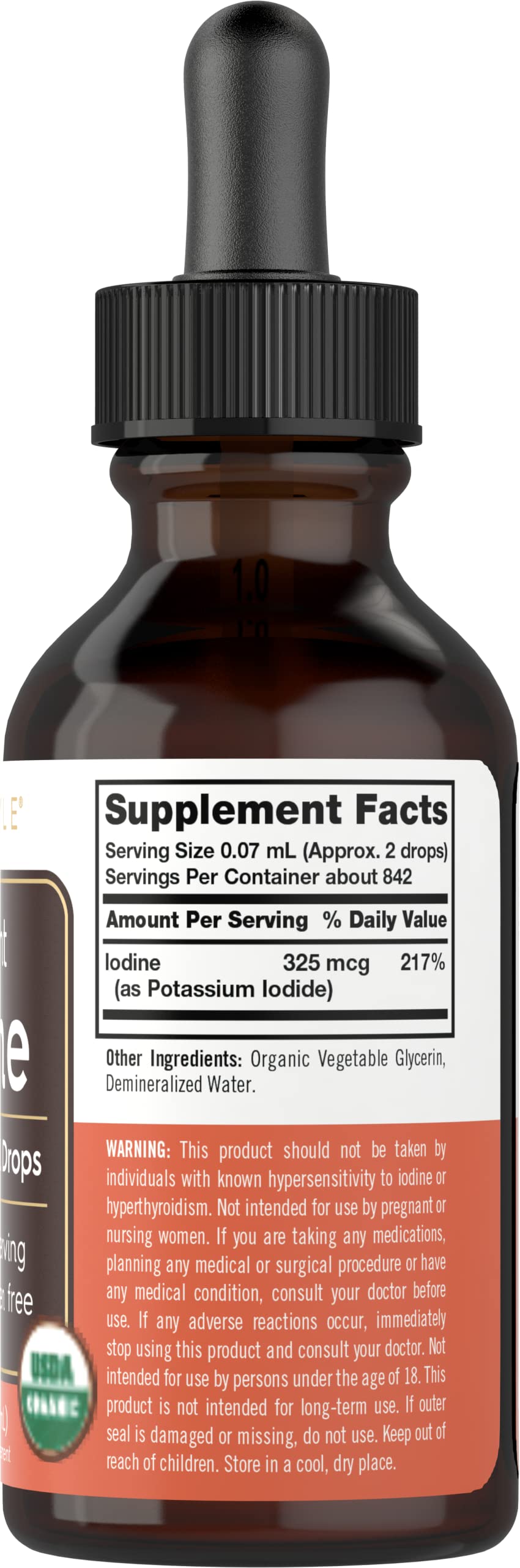 Carlyle Nascent Iodine drops with dropper enables precise daily dosing