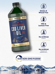 Carlyle brand Non-GMO gluten-free labeling on bottle