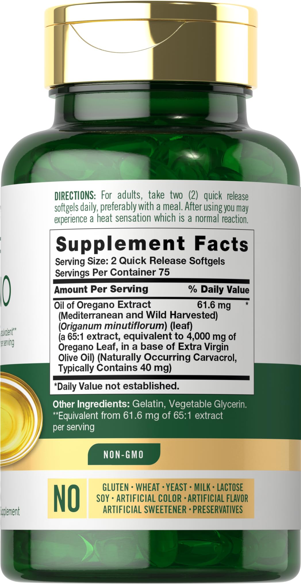 Carlyle Oregano Oil softgels pack for easy quick-release intake.