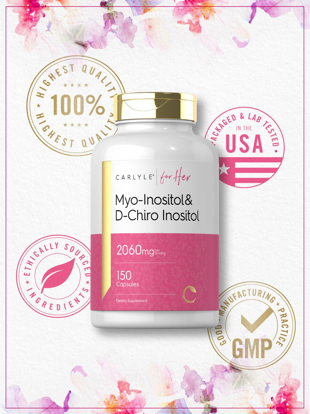 Carlyle product packaging on table suggests convenient daily capsule ritual.