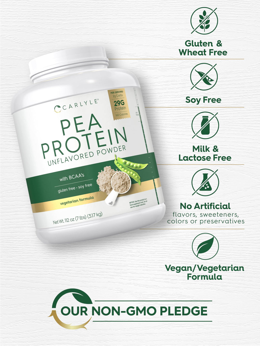 Carlyle pea protein shake with water demonstrates mixability in beverages.