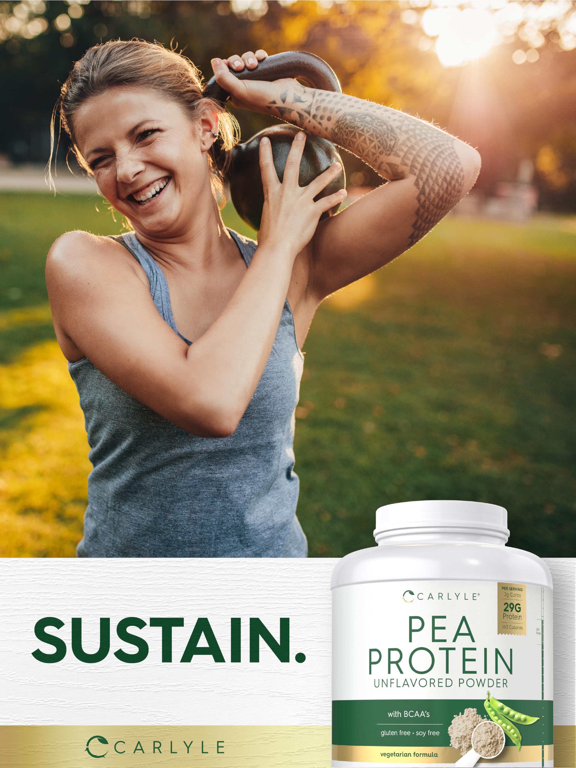 Carlyle pea protein in a smoothie for plant-based meal ideas.