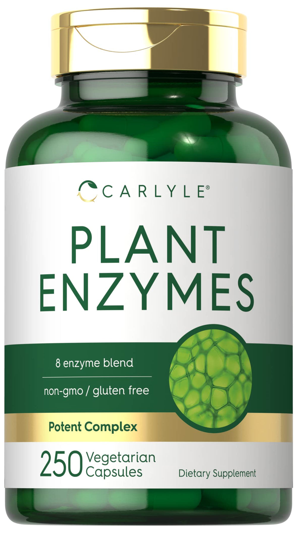 Carlyle Plant Enzymes bottle front for daily digestion support