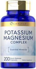 Carlyle Potassium Magnesium bottle front view for daily mineral support
