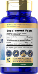 Carlyle Potassium Magnesium capsules close-up showing convenient supplement form