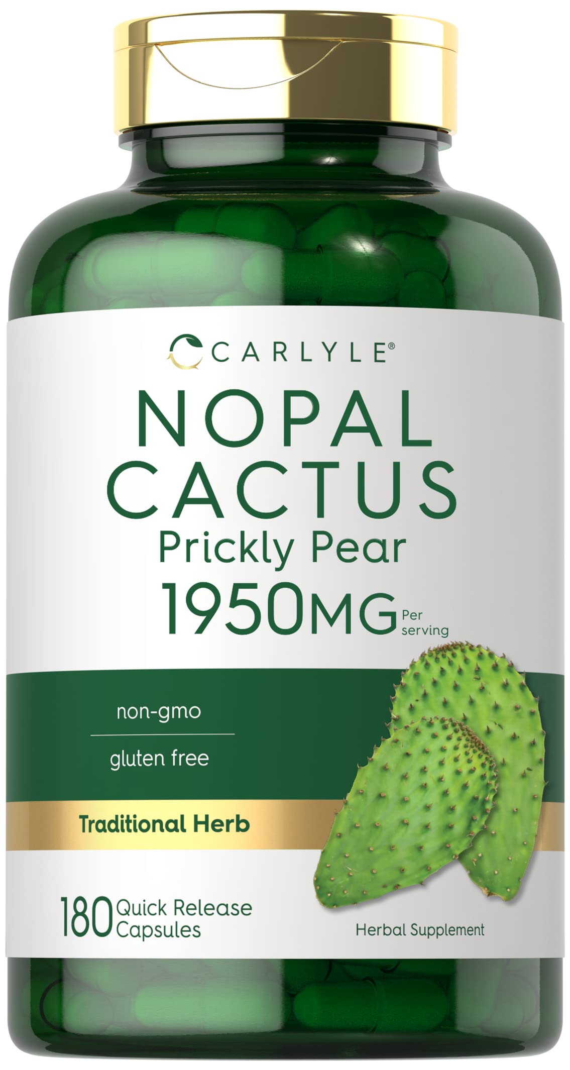 Carlyle Prickly Pear bottle front for daily wellness support.