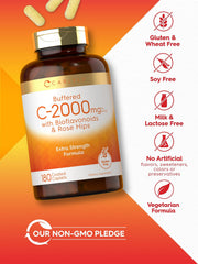 Carlyle rose hips and bioflavonoids noted on label for natural notes