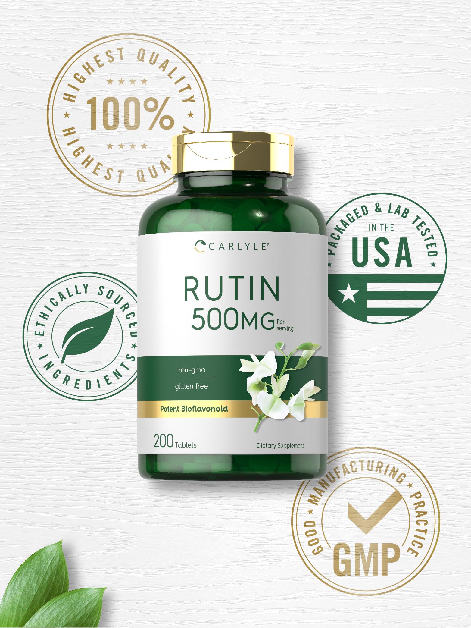 Carlyle Rutin gluten-free packaging reinforces allergen-conscious choice.