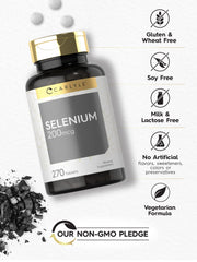 Carlyle selenium ingredients panel emphasizes purity and lab-tested formula