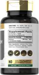 Carlyle selenium tablets close-up showing small, easy-to-swallow capsules