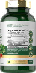 Closeup of Carlyle softgel capsules highlighting quick-release formula for easy swallowing.