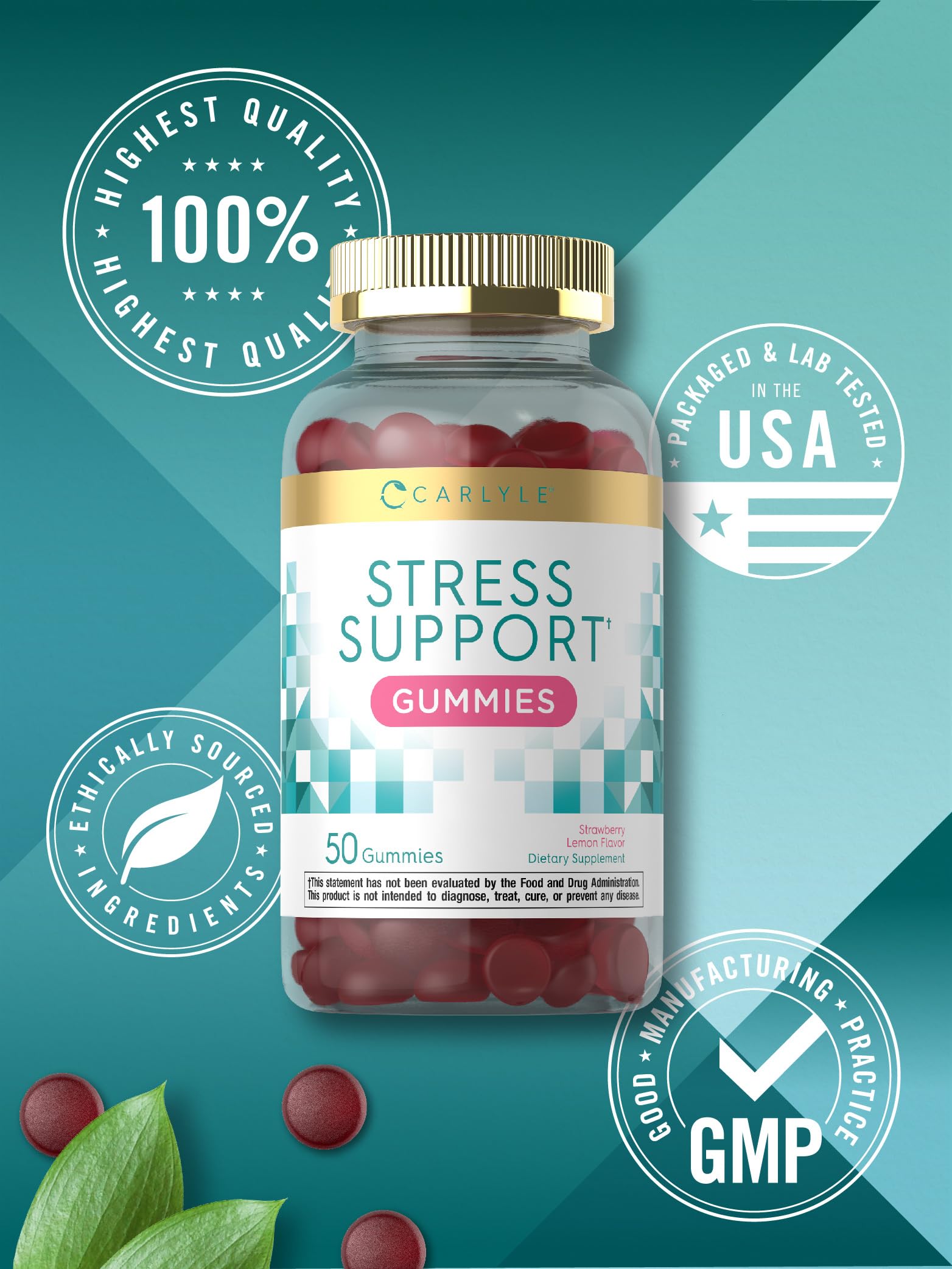 Lifestyle shot of a person taking Carlyle gummies during a busy day.