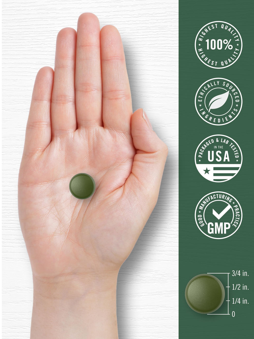 Front packaging of Carlyle Supergreens Gummies with apple flavor.