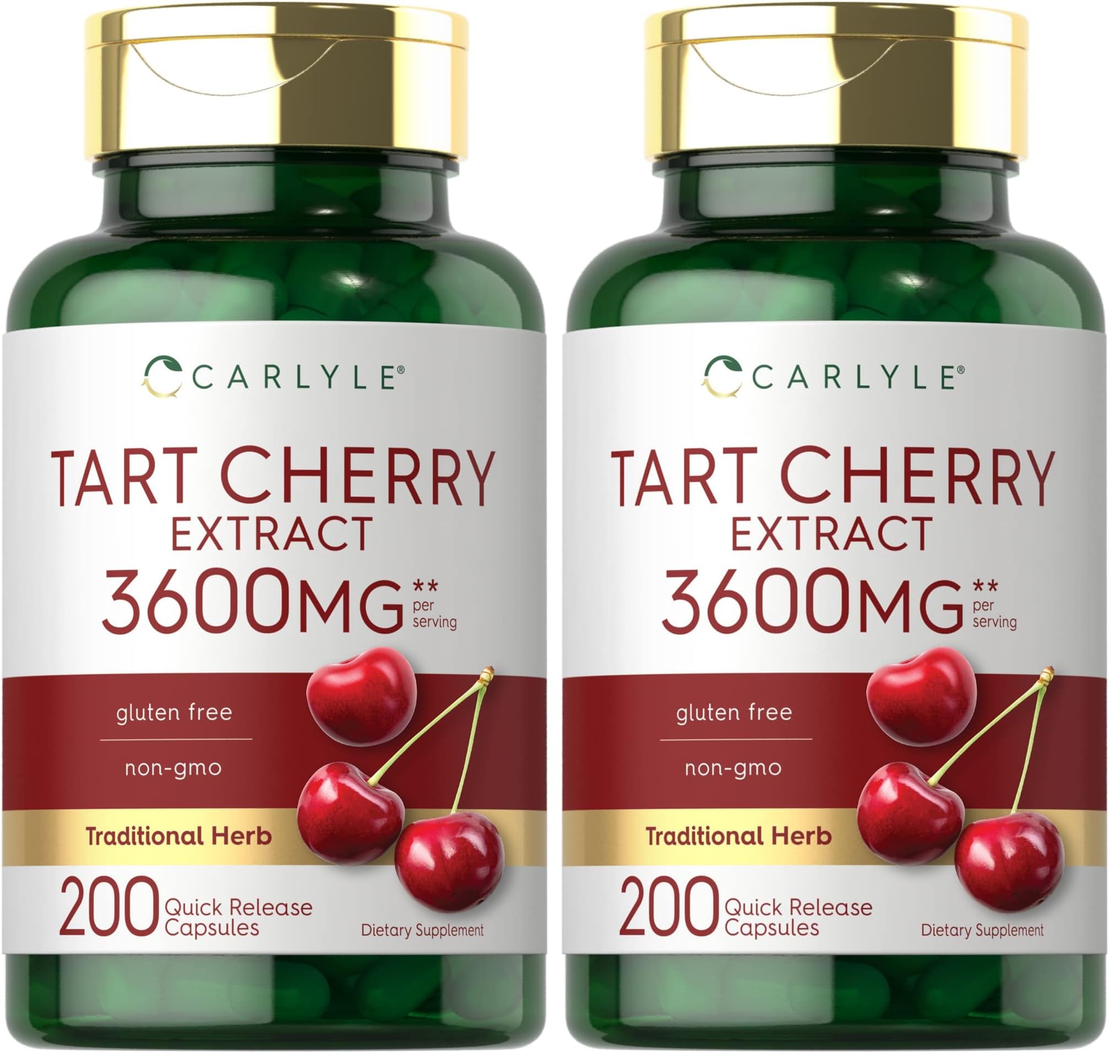 Carlyle Tart Cherry Extract capsules bottle for daily wellness