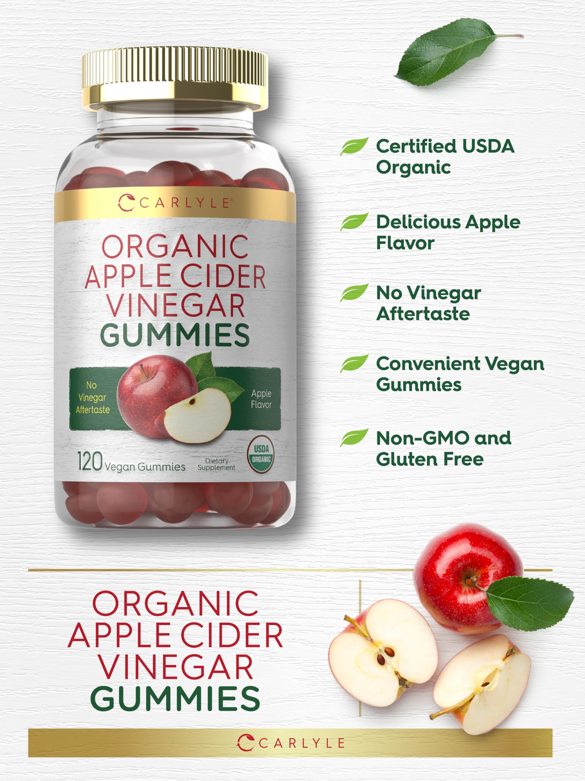 Carlyle USDA Organic badge on packaging signals purity and quality.