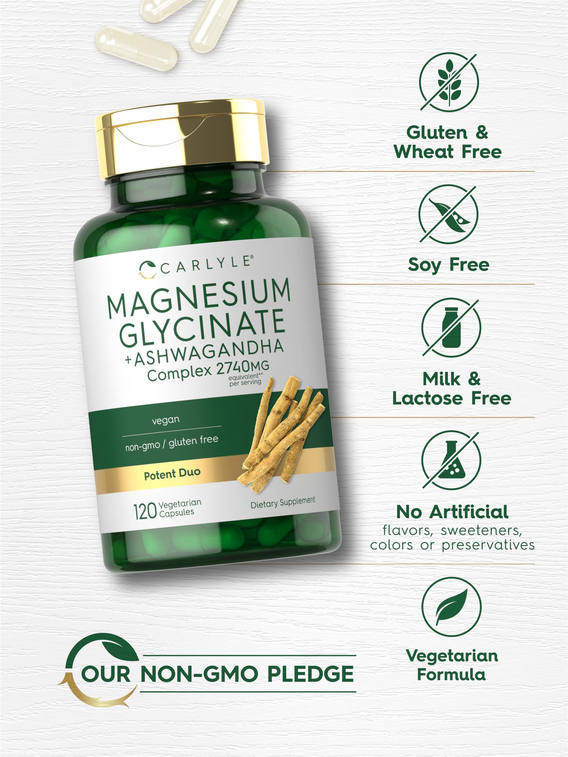 Carlyle vegetarian capsules support plant-based supplementation.