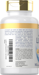 Carlyle Visi-Gold label detail reveals 40 mg lutein and 2 mg zeaxanthin.
