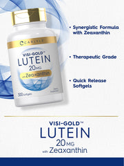 Visi-Gold label highlighting marigold-derived carotenoids