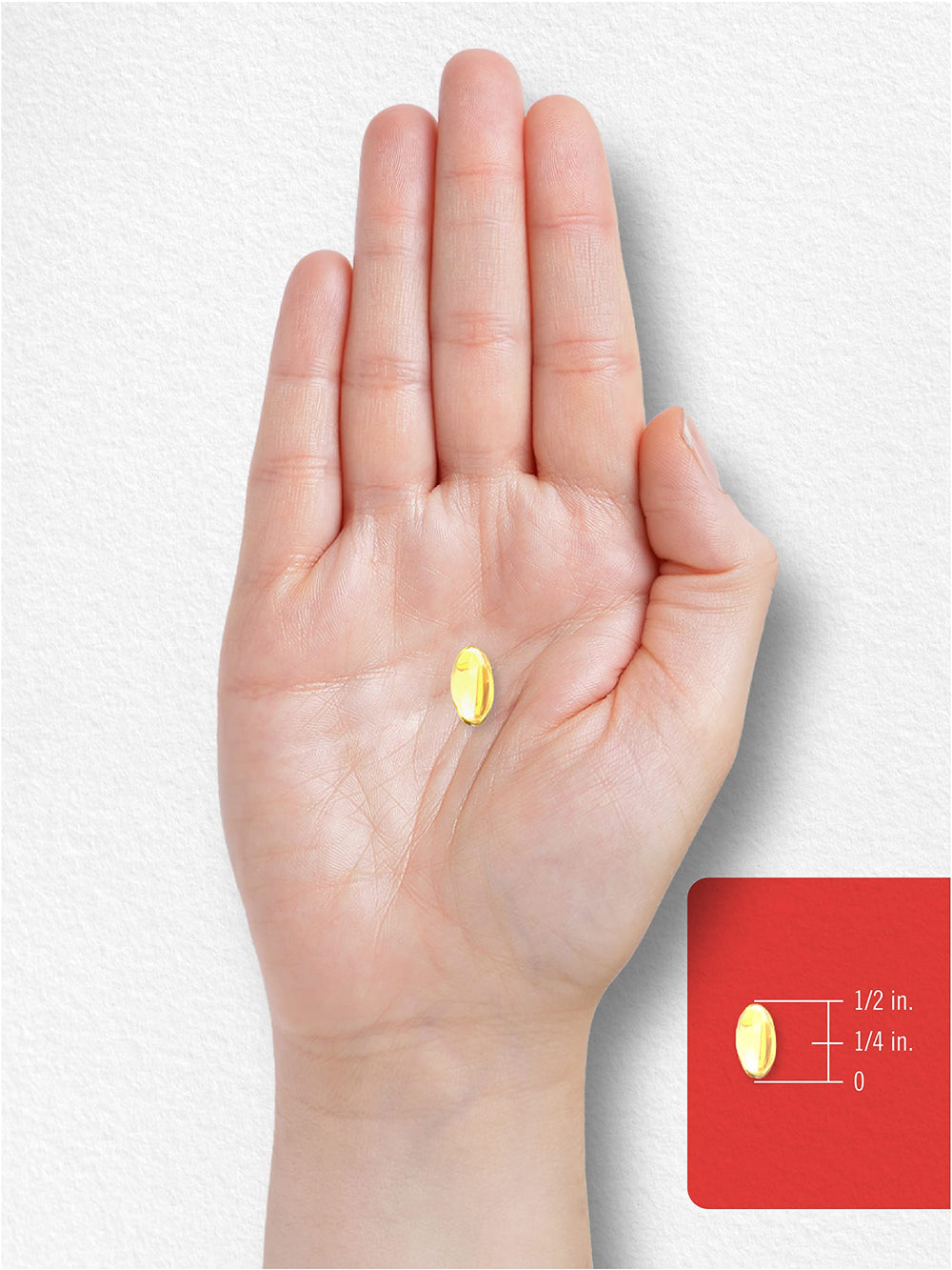 User holding Carlyle Vitamin D3 bottle ready to take daily dose.
