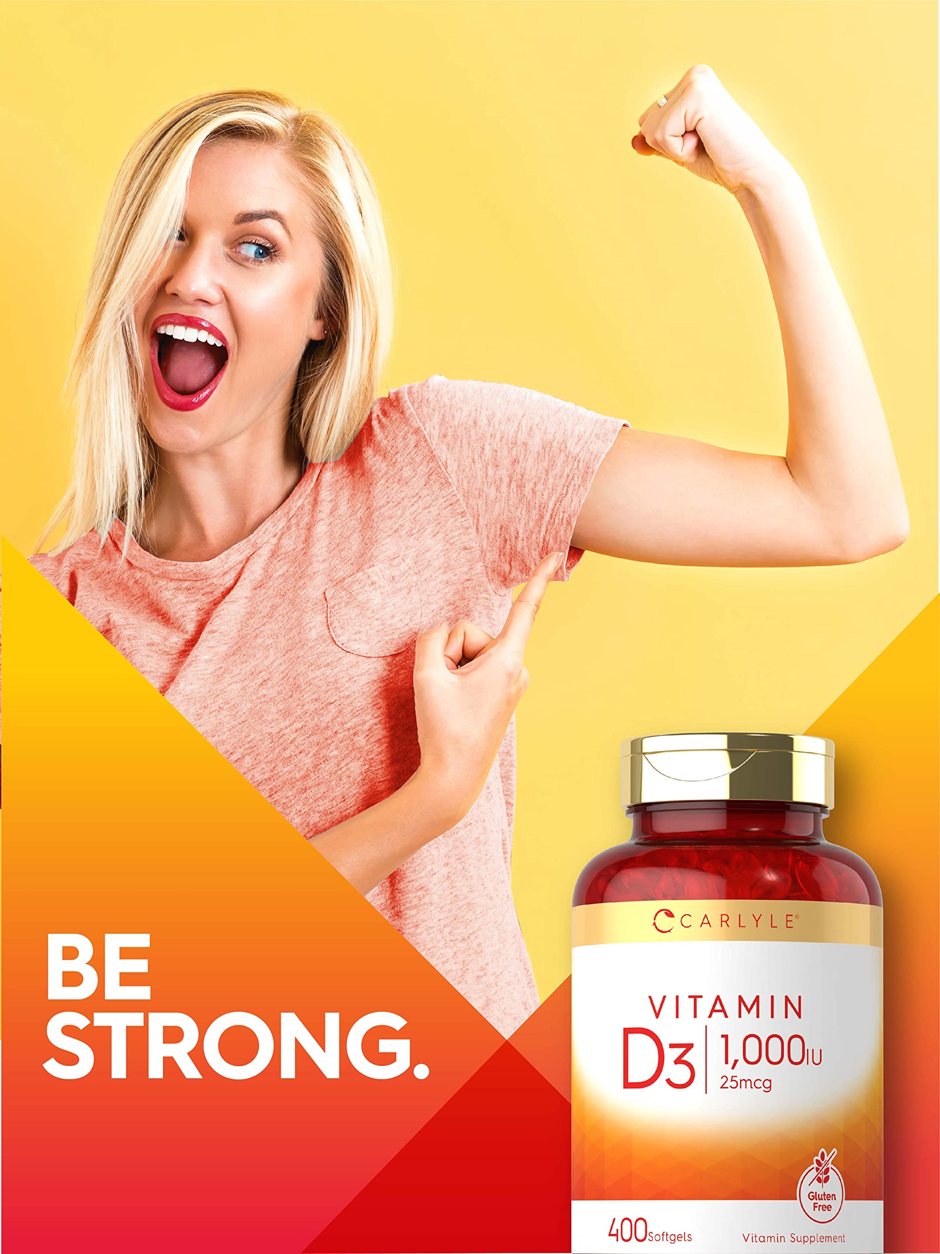 Carlyle Vitamin D3 cap close-up with secure seal