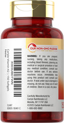 Carlyle Vitamin K2 MK7 label emphasizing Non-GMO and gluten-free formula