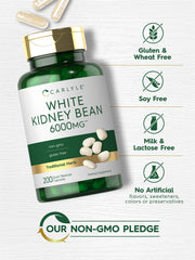 Carlyle White Kidney Bean bottle top shows seal and safety standards.