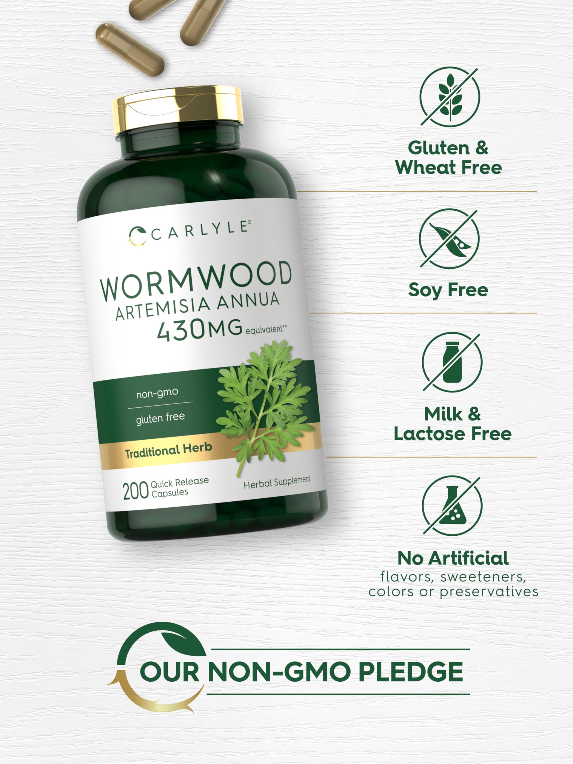 Carlyle Wormwood lab-tested ingredients emphasize trusted sourcing