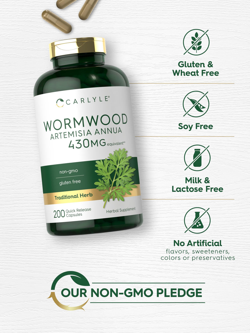 Carlyle Wormwood lab-tested ingredients emphasize trusted sourcing