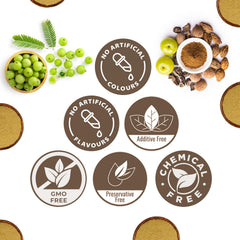 CARMEL ORGANICS Triphala powder origin in India, Ayurveda heritage.