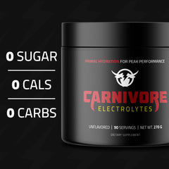 Carnivore Electrolytes powder dissolving in a glass for quick hydration
