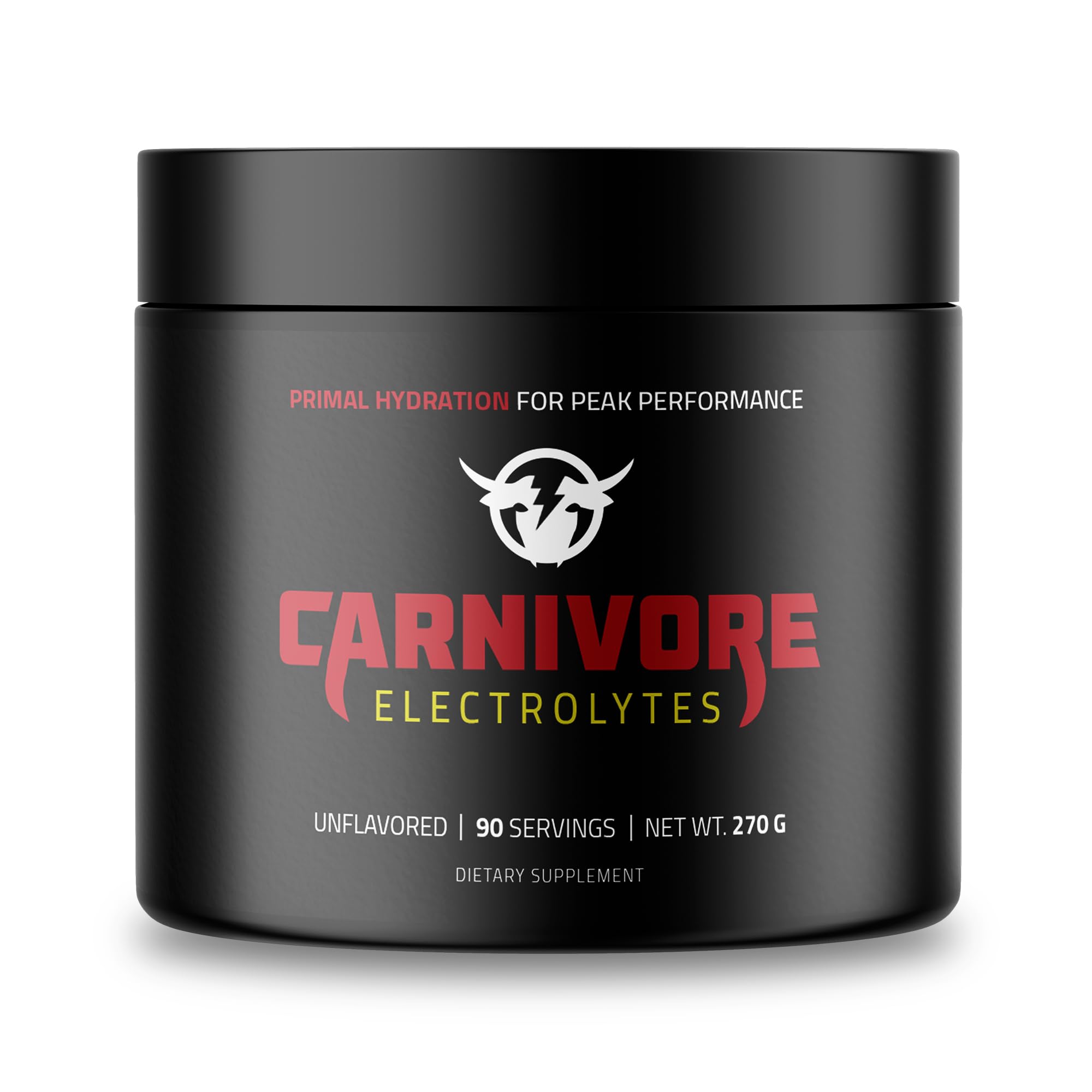 Carnivore Electrolytes unflavored bottle pour for on-the-go hydration