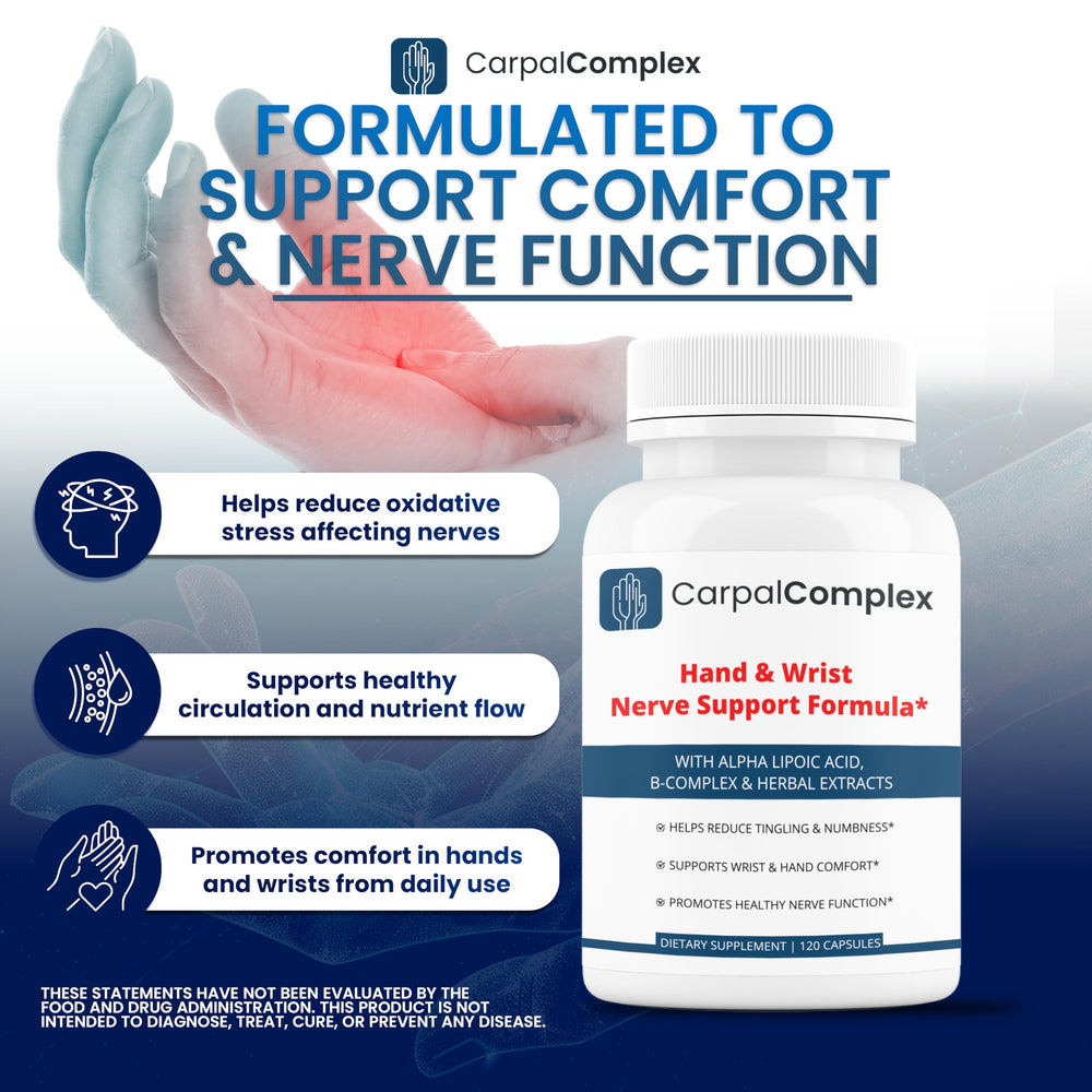 CarpalComplex supports hands during typing tasks