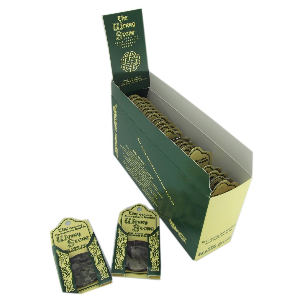 Carrolls Irish Gifts unique hand-lifted stone with 40+ green shades and Irish heritage.