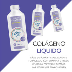 Close-up of Carson Life collagen label with vitamin C blend for skin support.