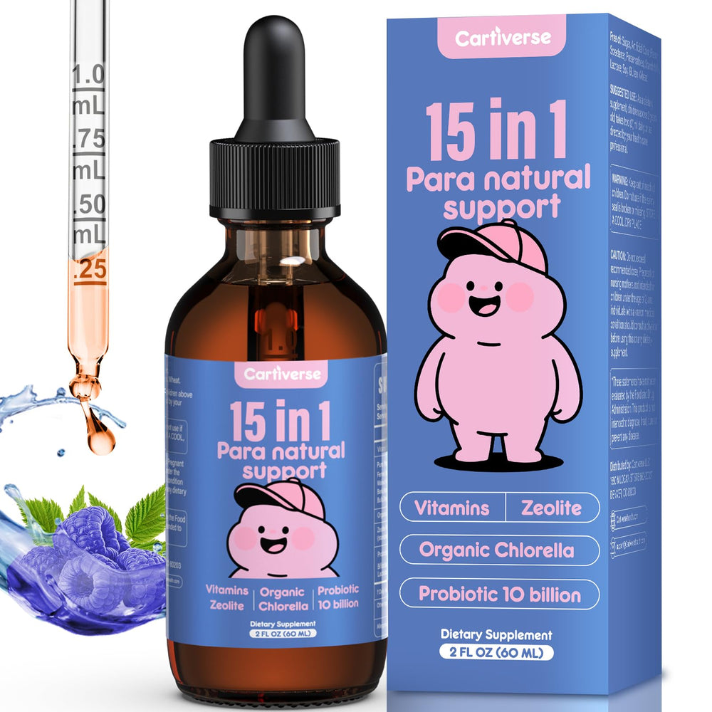 Cartiverse Zeolite Drops bottle supports daily gut balance.