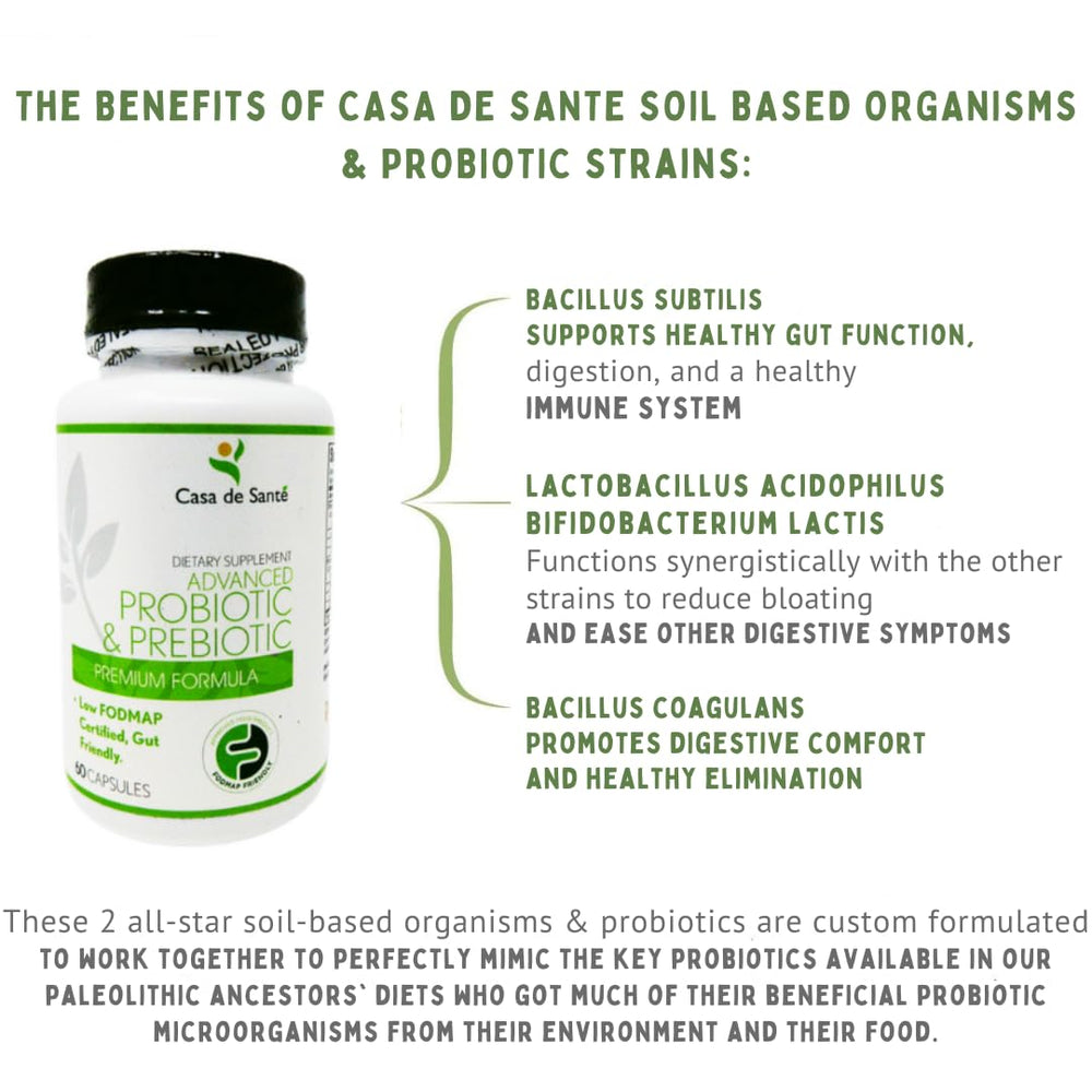 Casa de Sante delayed-release capsules ensure delivery to the gut