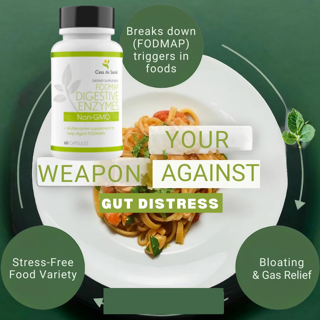Casa de Sante ingredients list close-up with plant-based enzymes.